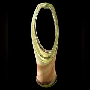 Hand blown glass vase